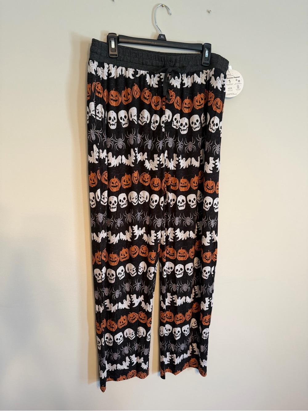 Little Sleepies Halloween Print Pants - Black, Orange & White